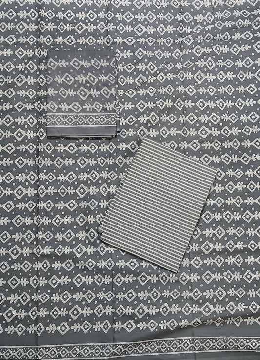 ₹699! Cambric cotton batik dress materials