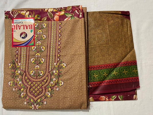 ₹699! Jiafashion Embroidery cotton dress materials