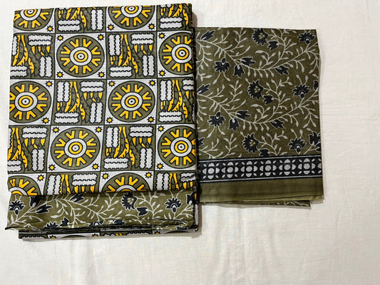 ₹525! Mayur cotton printed dress materials