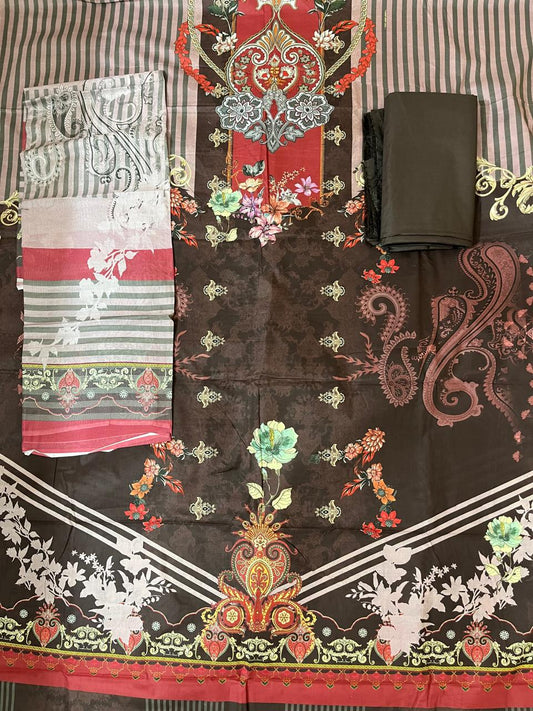 ₹1049! Deeptex Digital Lawn Cotton Dress Materials