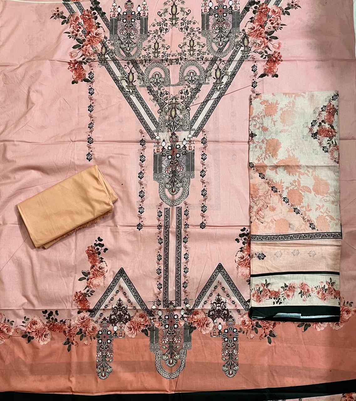 ₹1049! Deeptex Digital Lawn Cotton Dress Materials