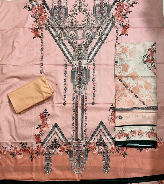 ₹1049! Deeptex Digital Lawn Cotton Dress Materials