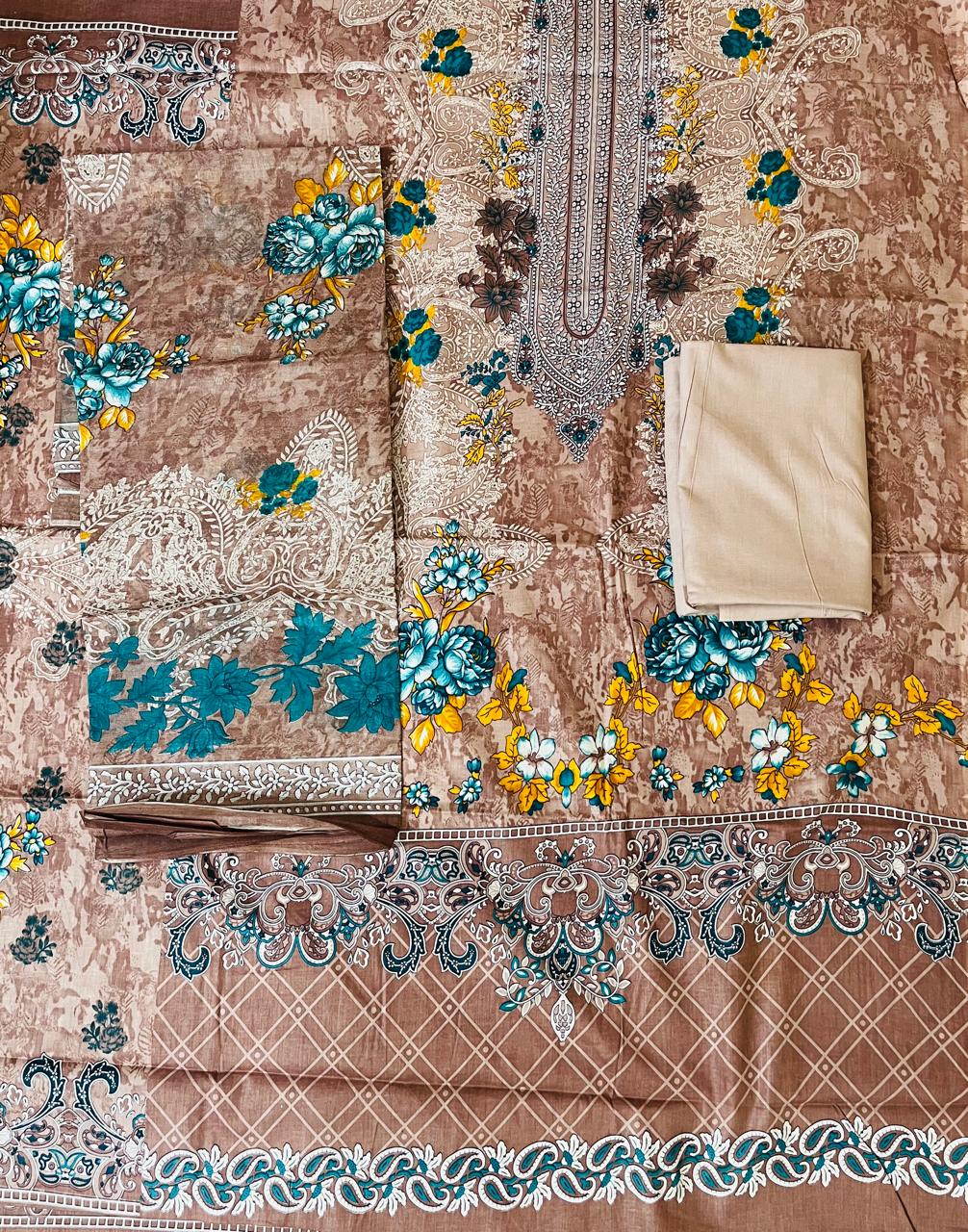 ₹599! Jiafashion lawn Karachi Cotton Dress Materials