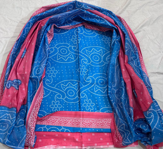 ₹525! Deeptex bandhani cotton printed dress materials