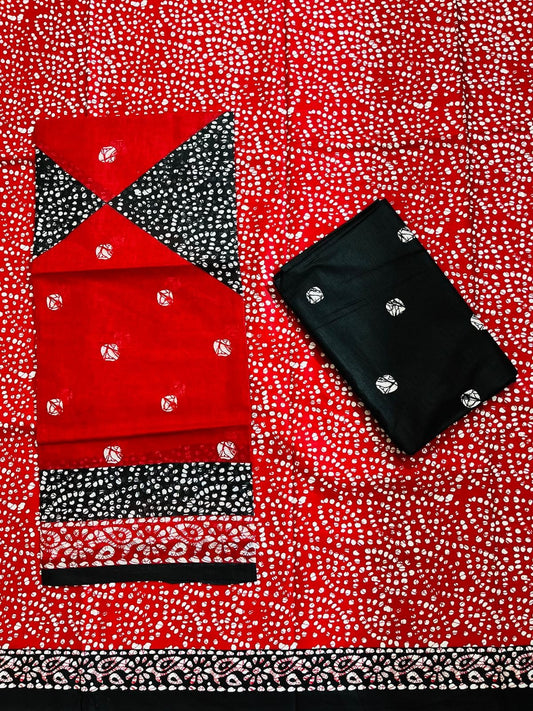 ₹525! Deeptex batik cotton printed dress materials