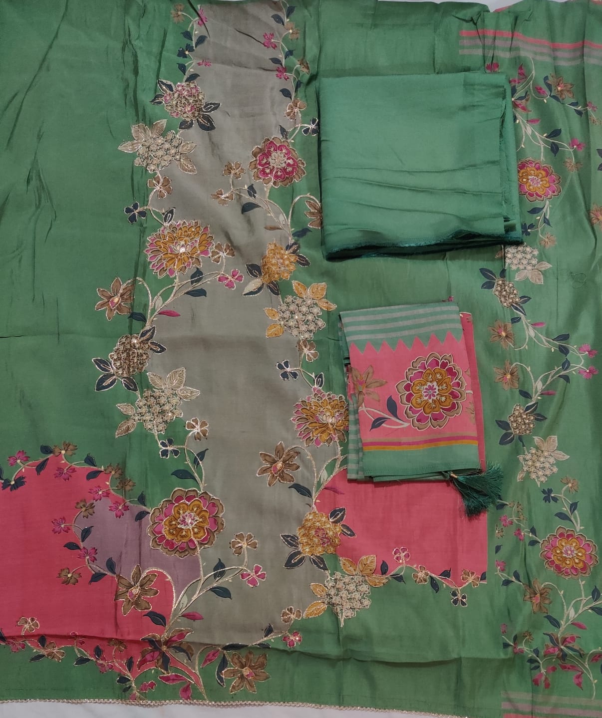 ₹1199! Suryajyoti silk designer dress materials