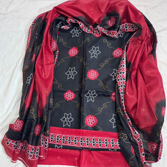 ₹525! Deeptex bandhani cotton printed dress materials