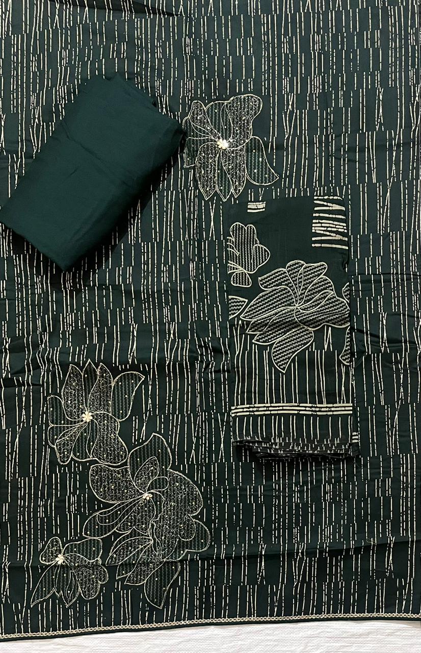 ₹999! Jiafashion Jaam Satin Cotton Printed Dress Materials