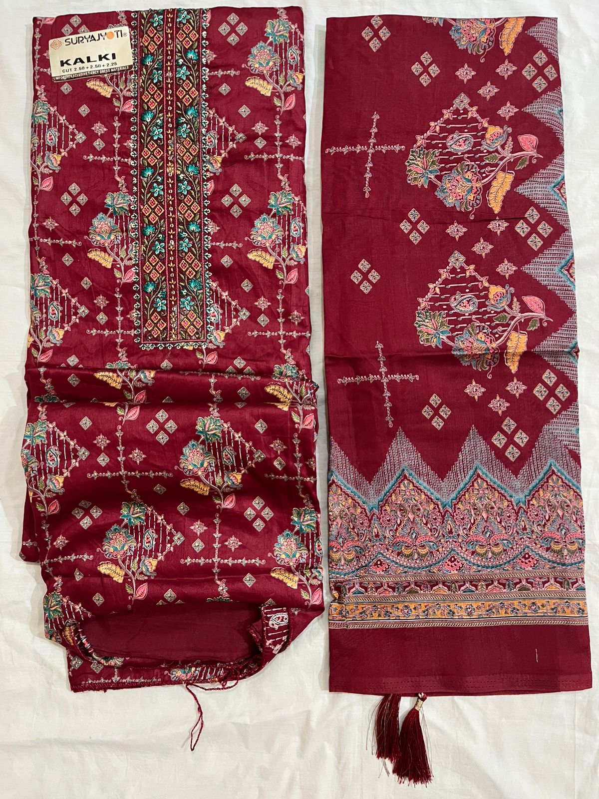 ₹1099! Jiafashion Cotton Designer Dress Materials