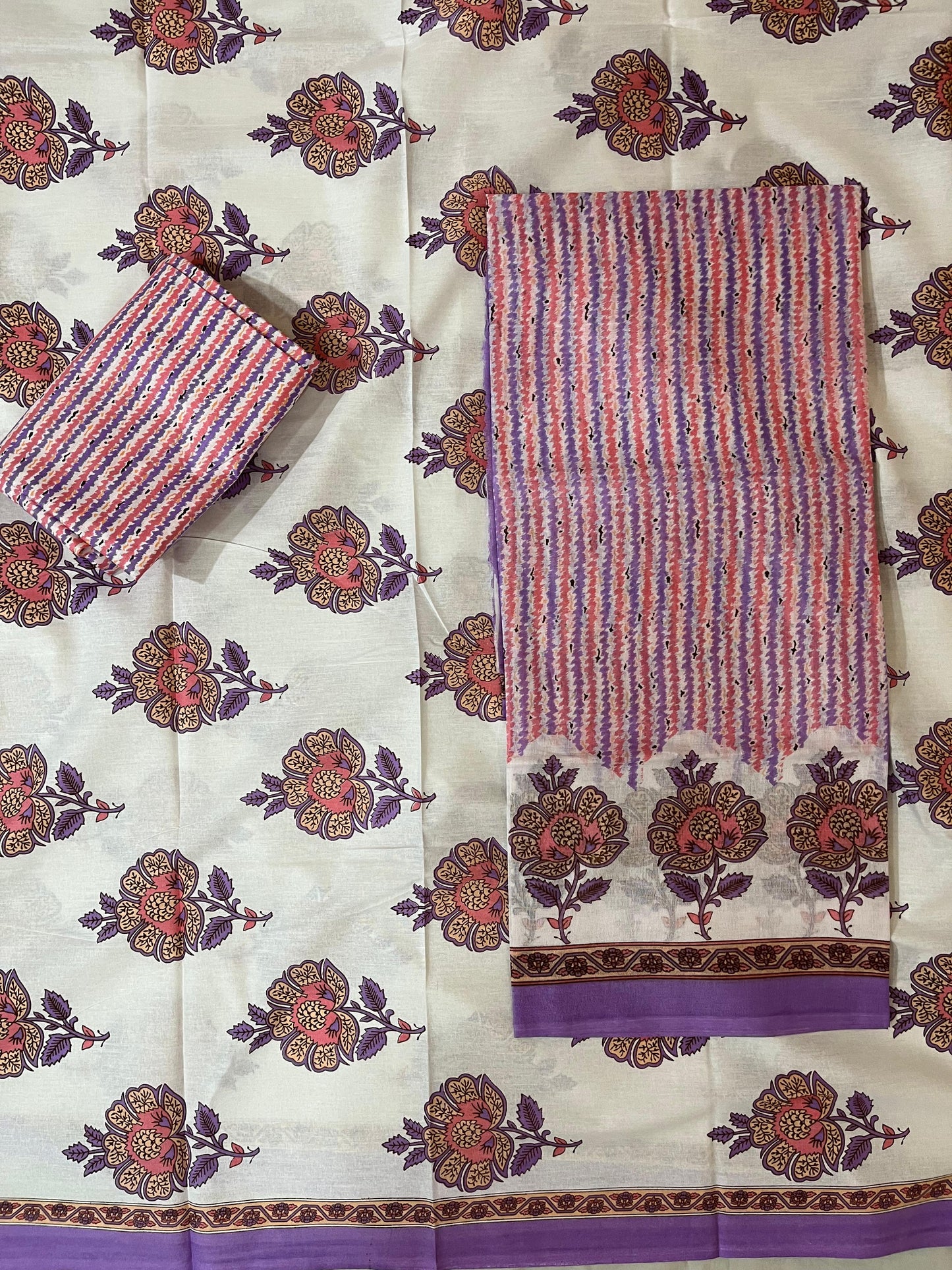 ₹525! Deeptex cotton printed dress material