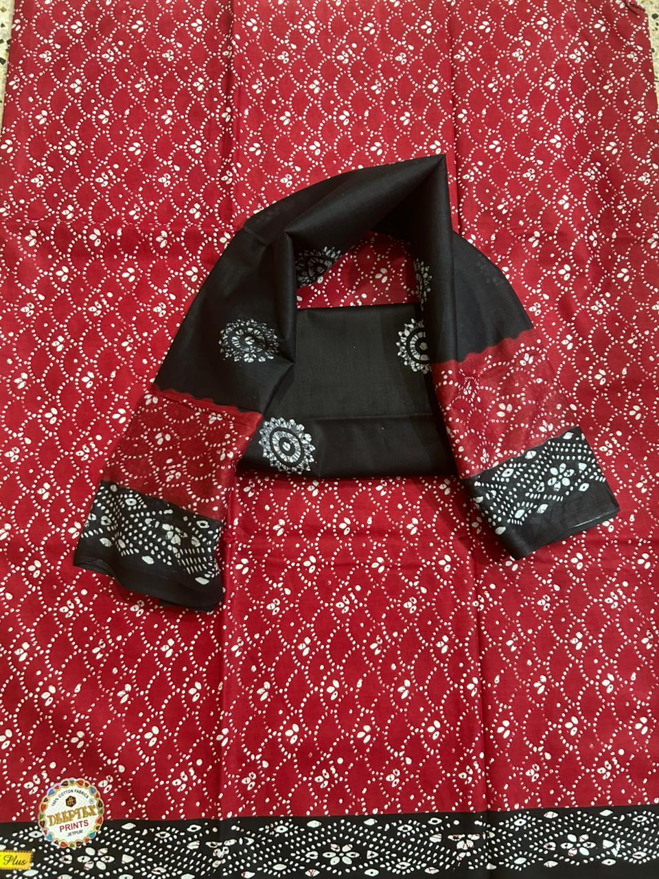 ₹575! Deeptex Batik Cotton Printed Suits