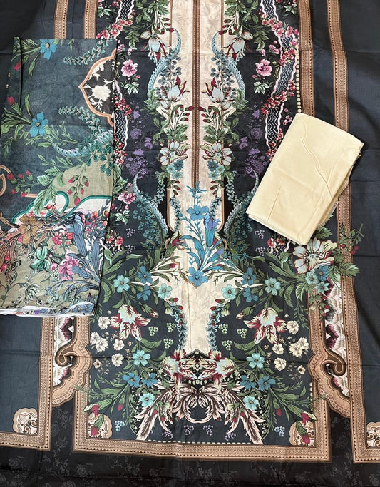 ₹1049! Deeptex Digital Lawn Cotton Dress Materials