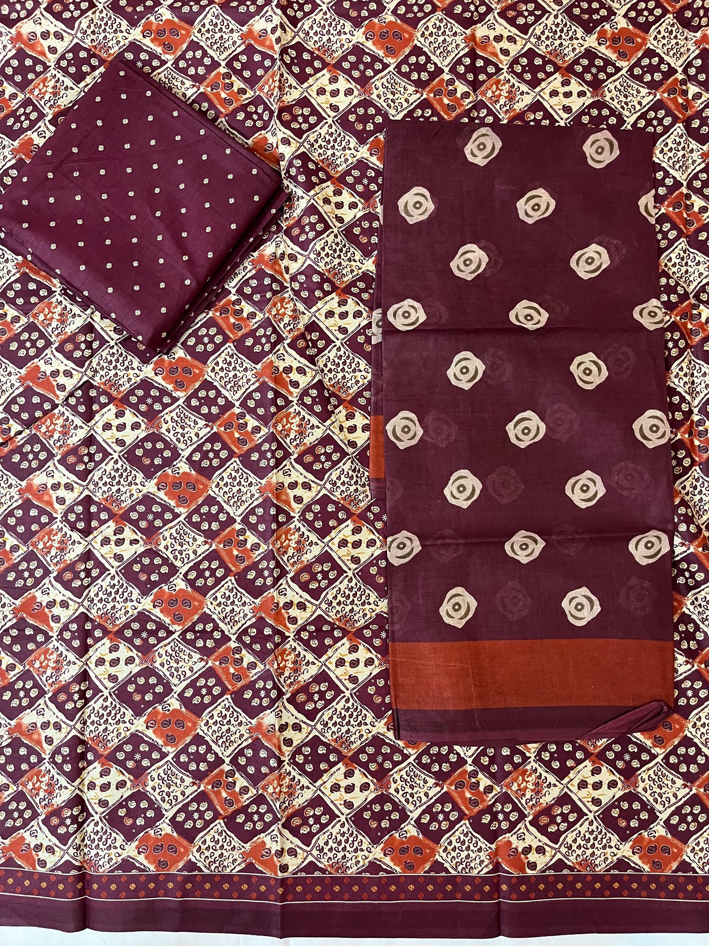 ₹525! Deeptex cotton printed dress materials