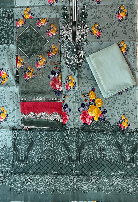 ₹599! Jiafashion lawn Karachi Cotton Dress Materials