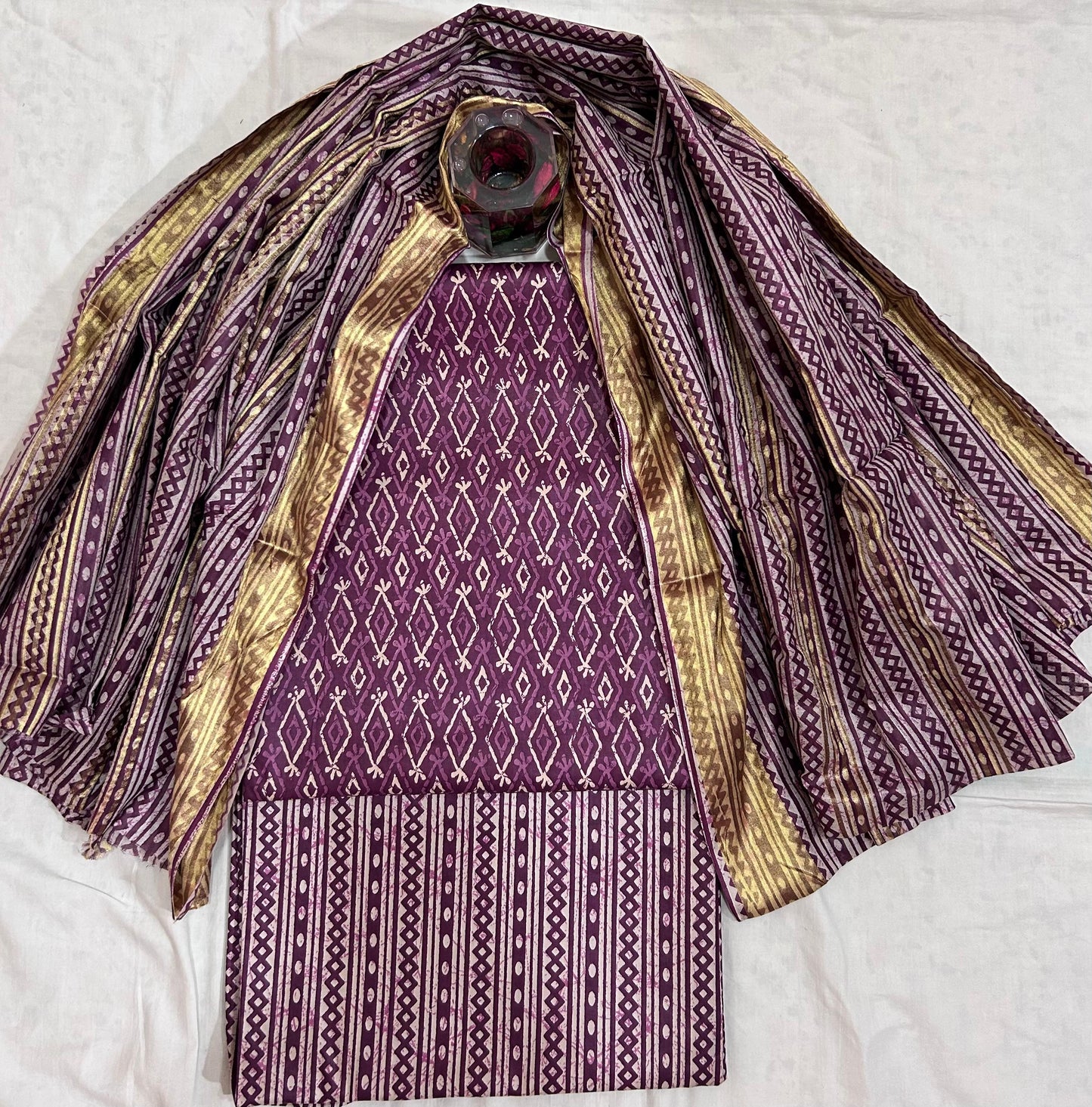 ₹649! Jiafashion lawn cotton printed dress material