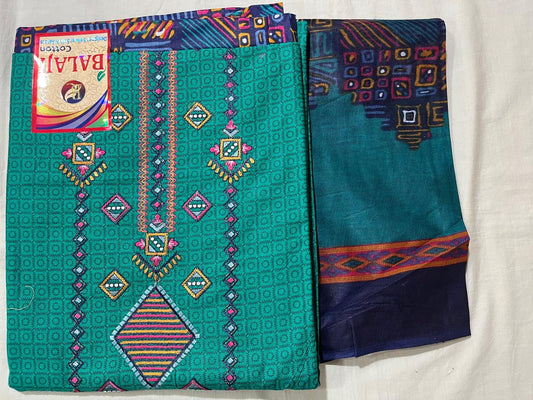 ₹699! Jiafashion Embroidery cotton dress materials