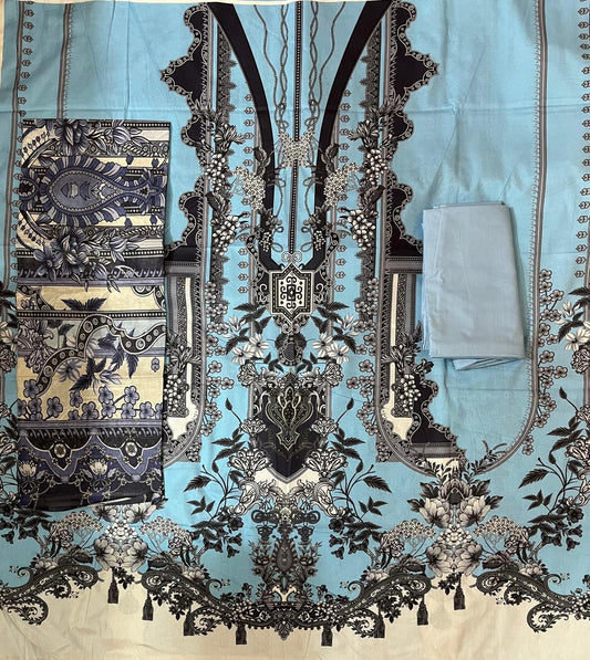 ₹1049! Deeptex Digital Lawn Cotton Dress Materials