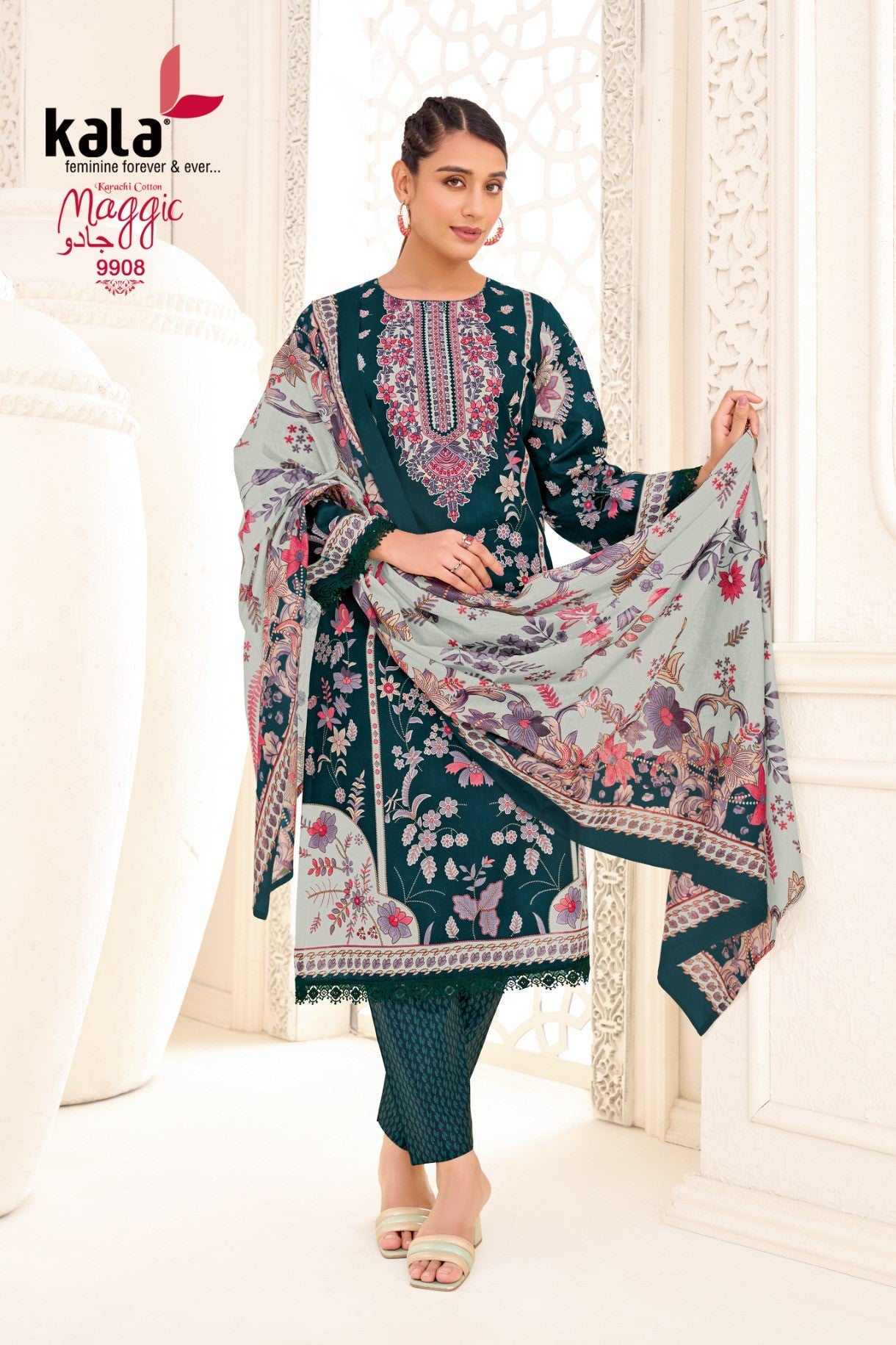 ₹549! Jiafashion Pakistani Cotton Printed Dress Materials