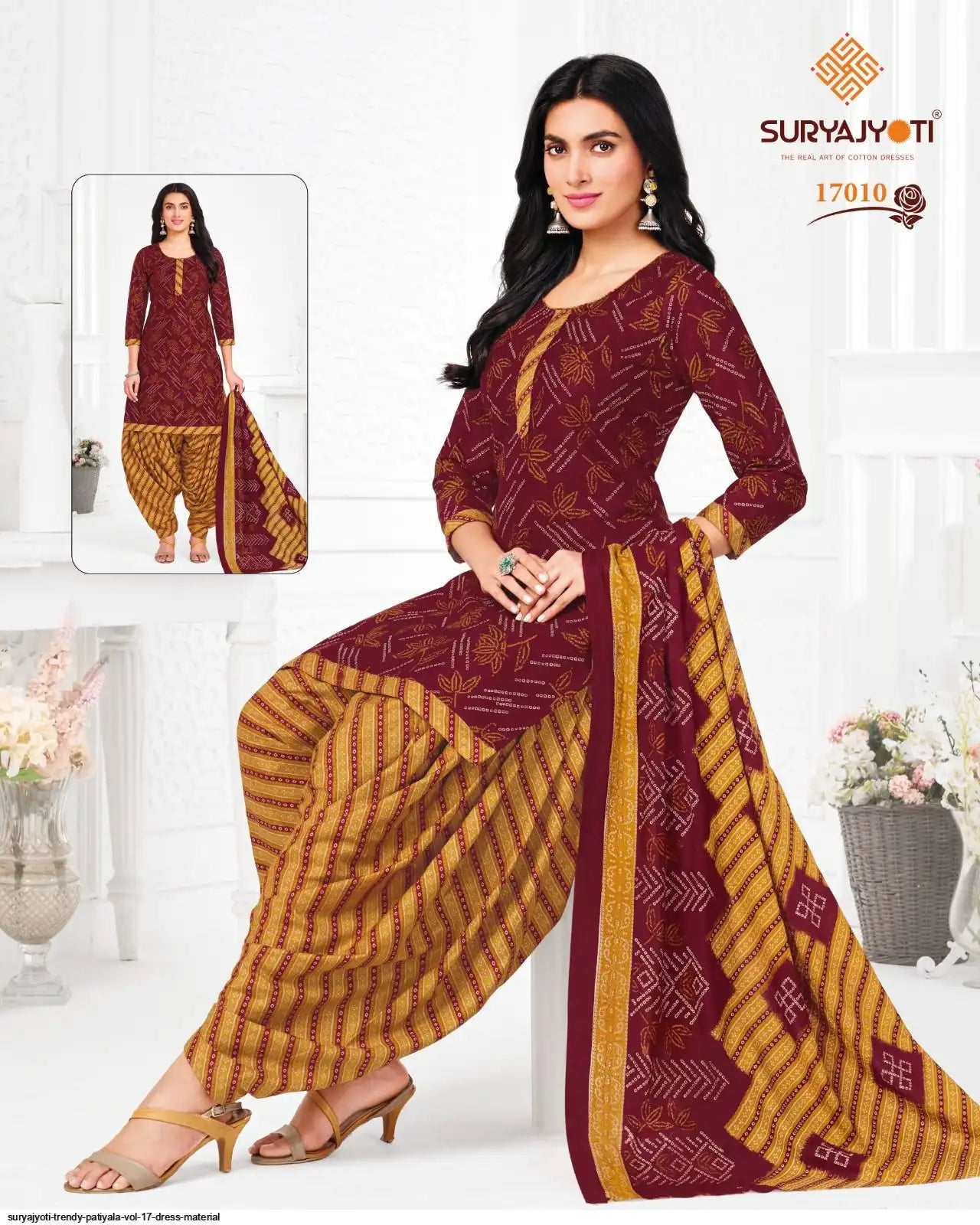 ₹599! Suryajyoti Trendy Patiayla Cotton Printed Suits