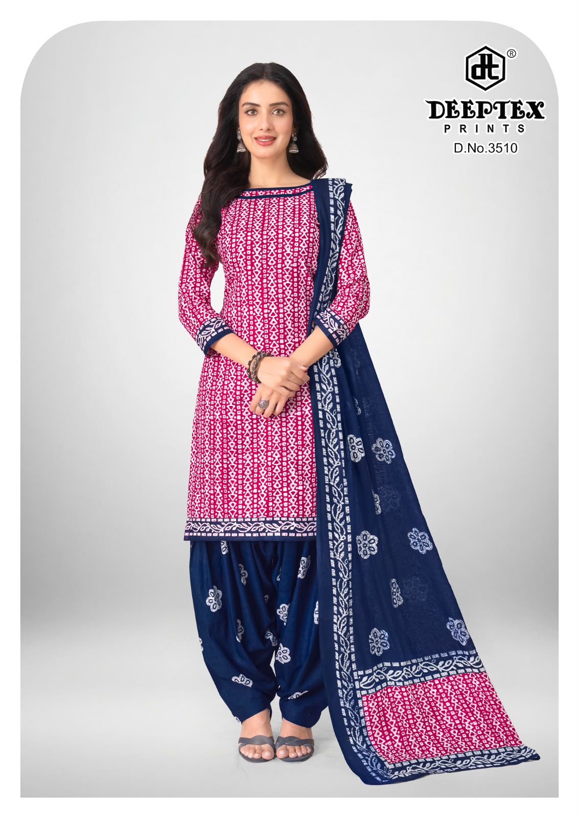 ₹549! Deeptex Batik Cotton Dress Materials