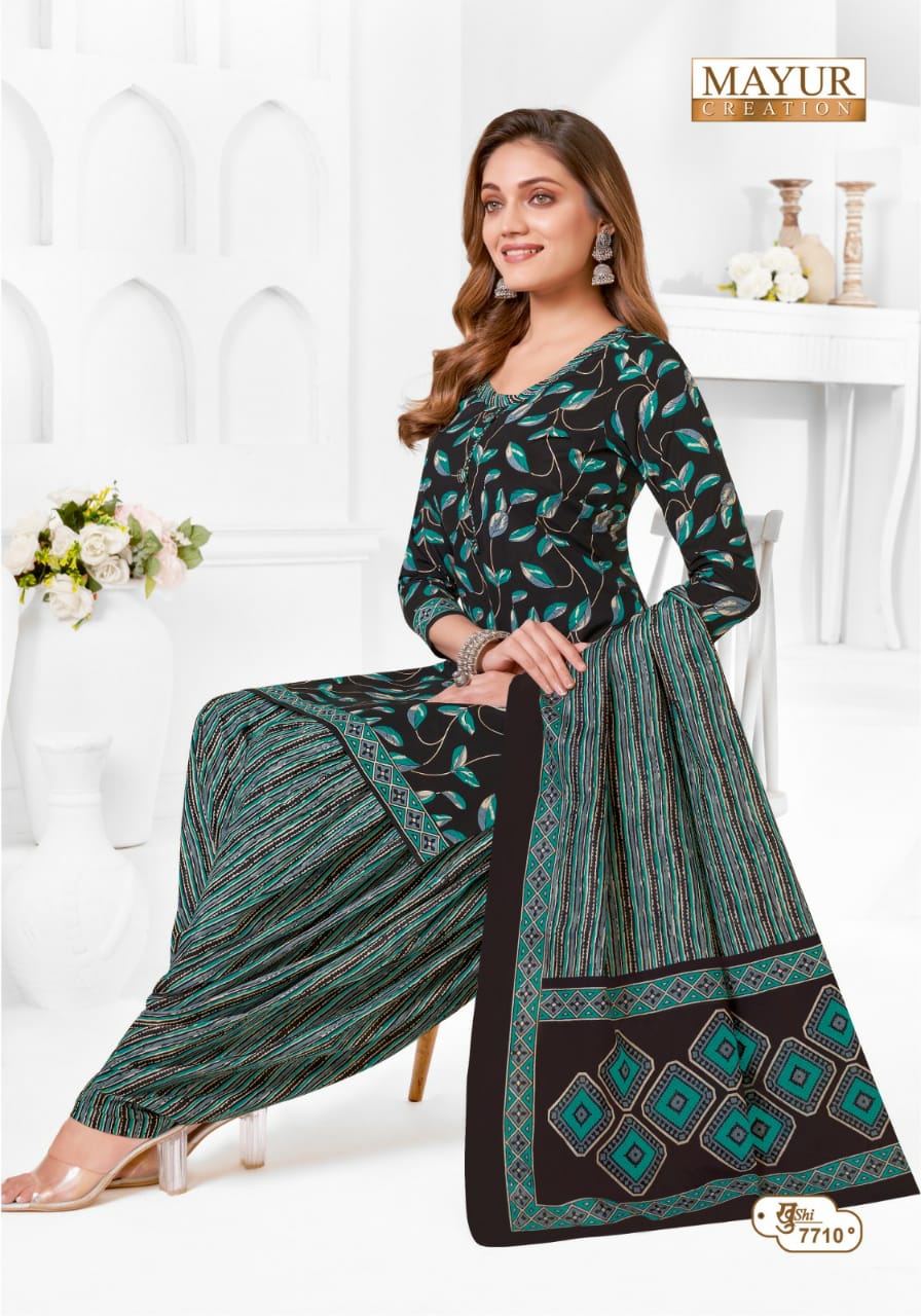 ₹525! Mayur cotton printed dress materials