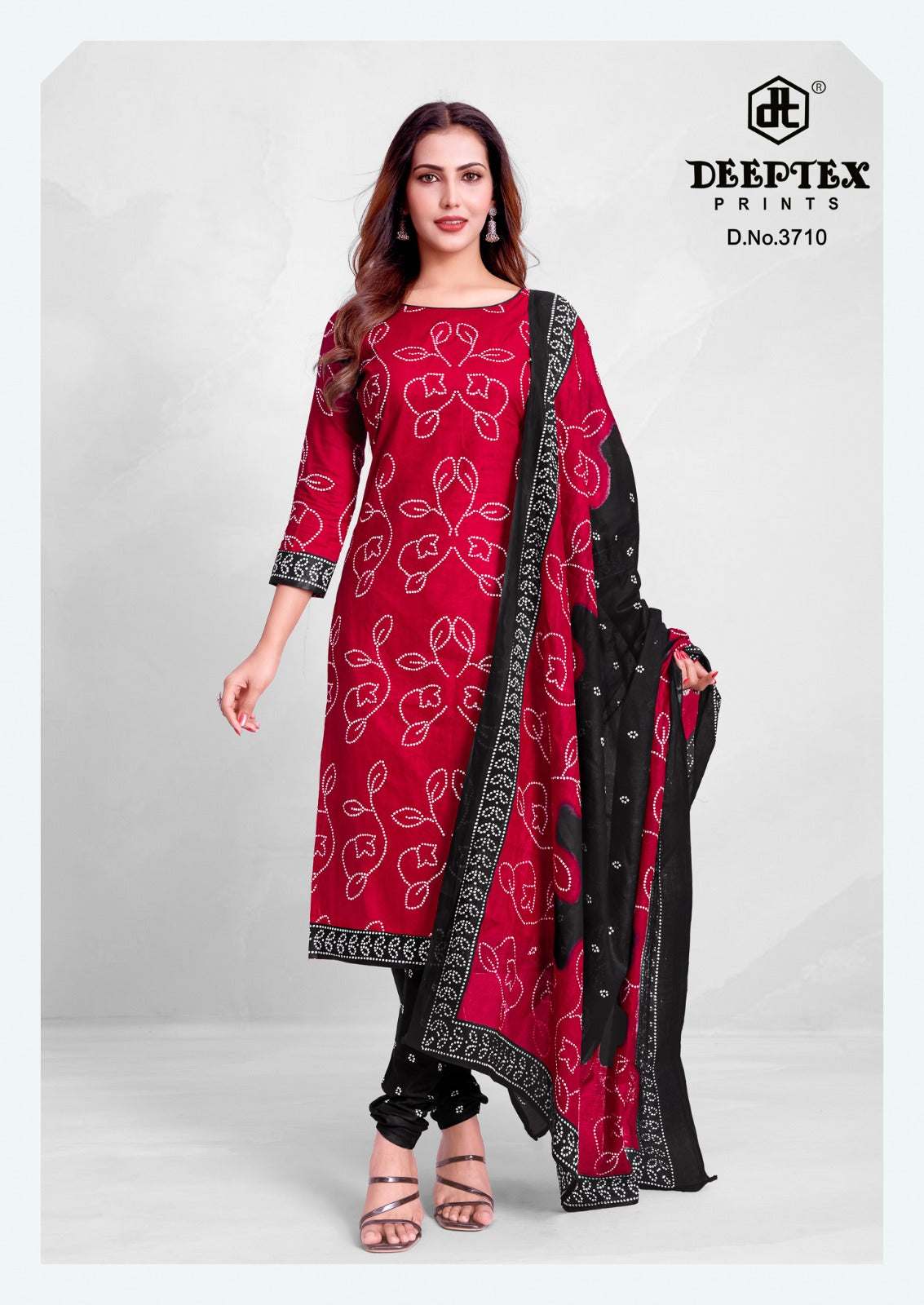 ₹549! Deeptex Bandhani Cotton Dress Materials