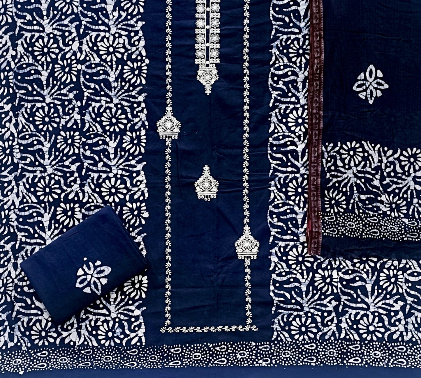 ₹699! JIAFASHION KARACHI BATIK COTTON DRESS MATERIALS