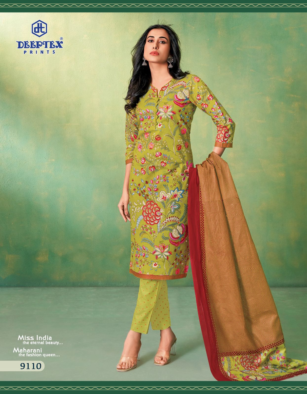 ₹525! Deeptex cotton printed dress material