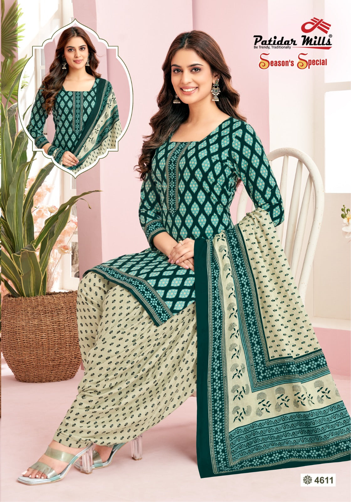 ₹525! Jiafashion printed Cotton Dress Materials