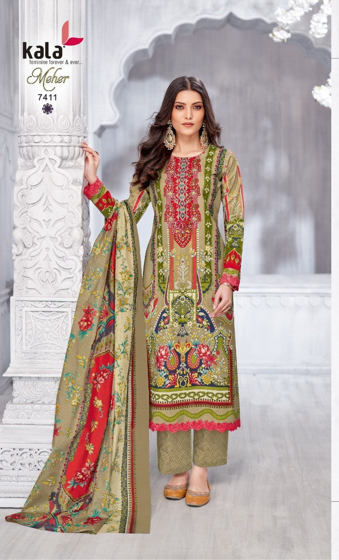 ₹549! Jiafashion karachi cotton dress materials
