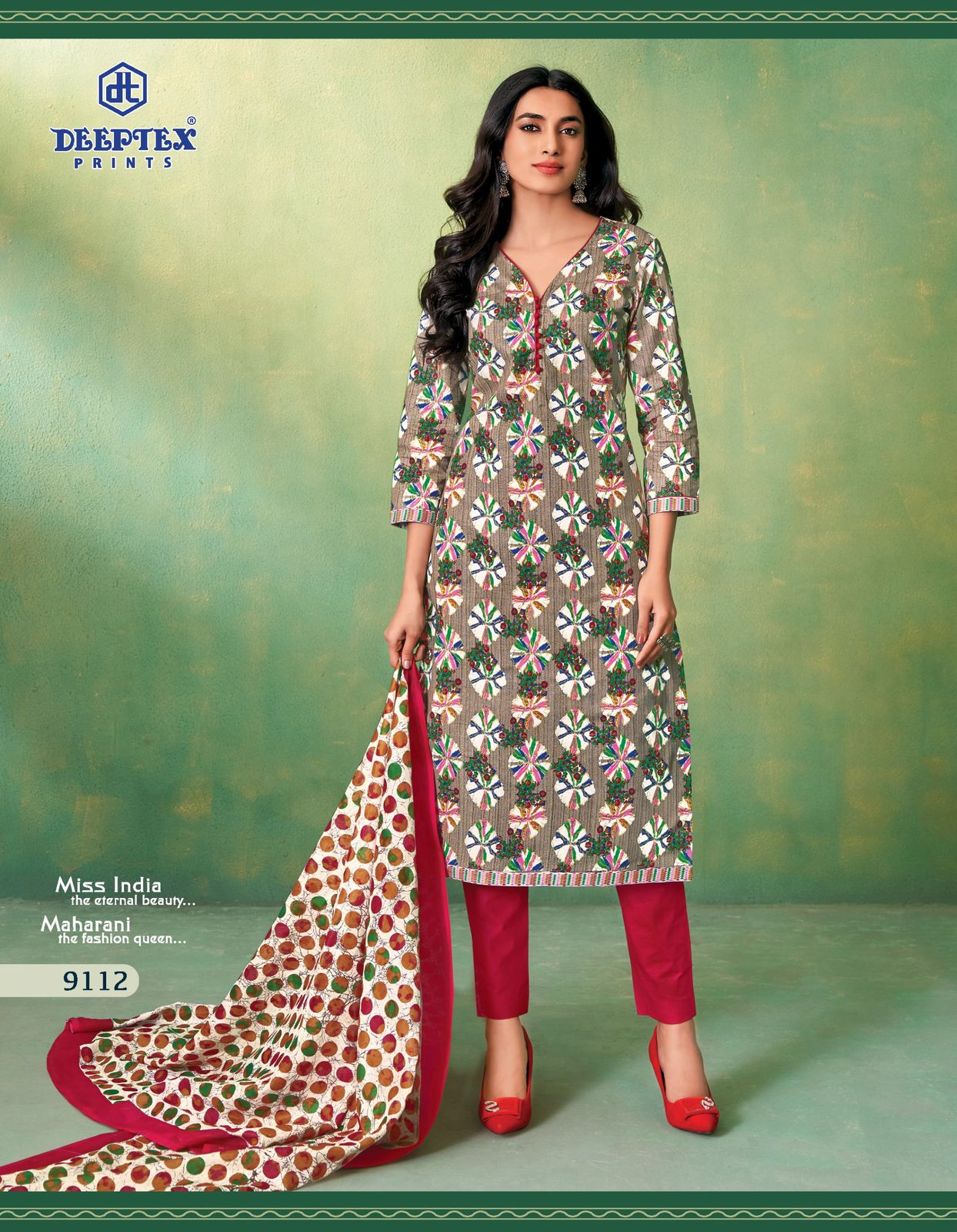 ₹525! Deeptex cotton printed dress material