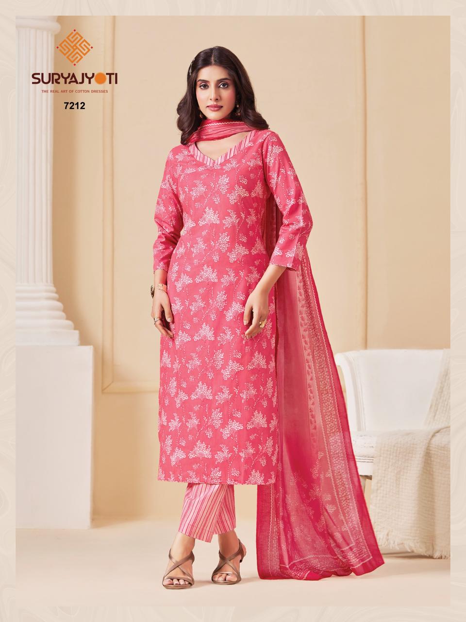 ₹649! Suryajyoti Trendy Cotton Dress Materials