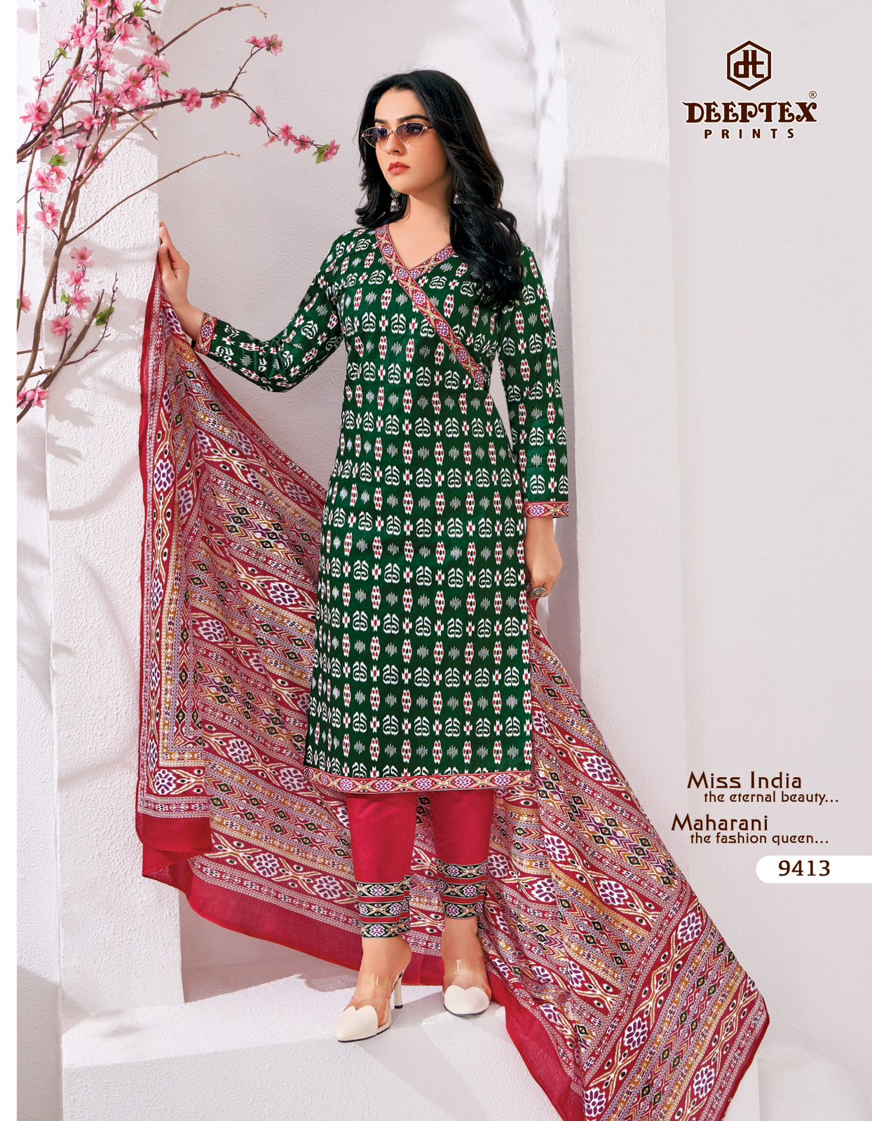 ₹525! Deeptex cotton printed dress materials