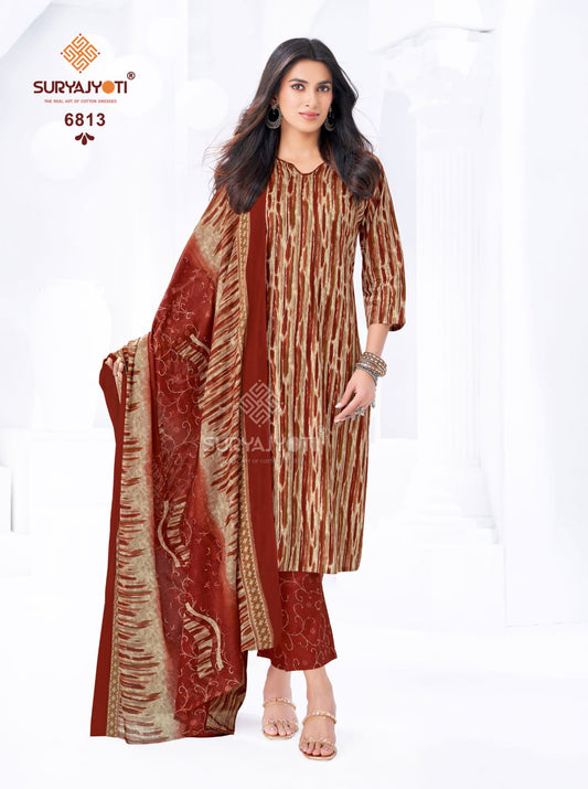 ₹599! Suryajyoti Trendy Cotton Dress Materials