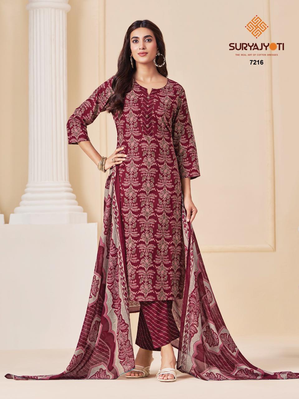 ₹649! Suryajyoti Trendy Cotton Dress Materials