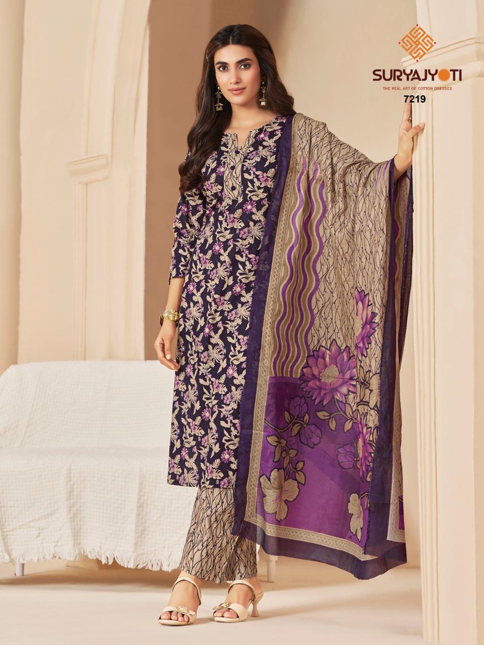 ₹649! Suryajyoti Trendy Cotton Dress Materials