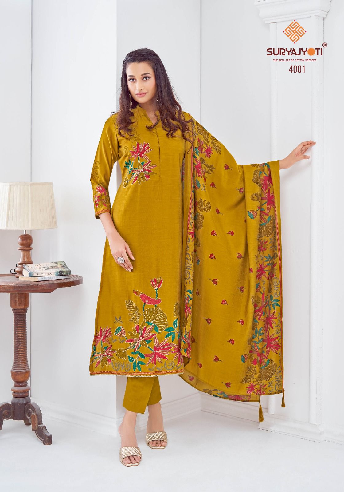 ₹1199! Jiafashion Silk Designer Dress Materials
