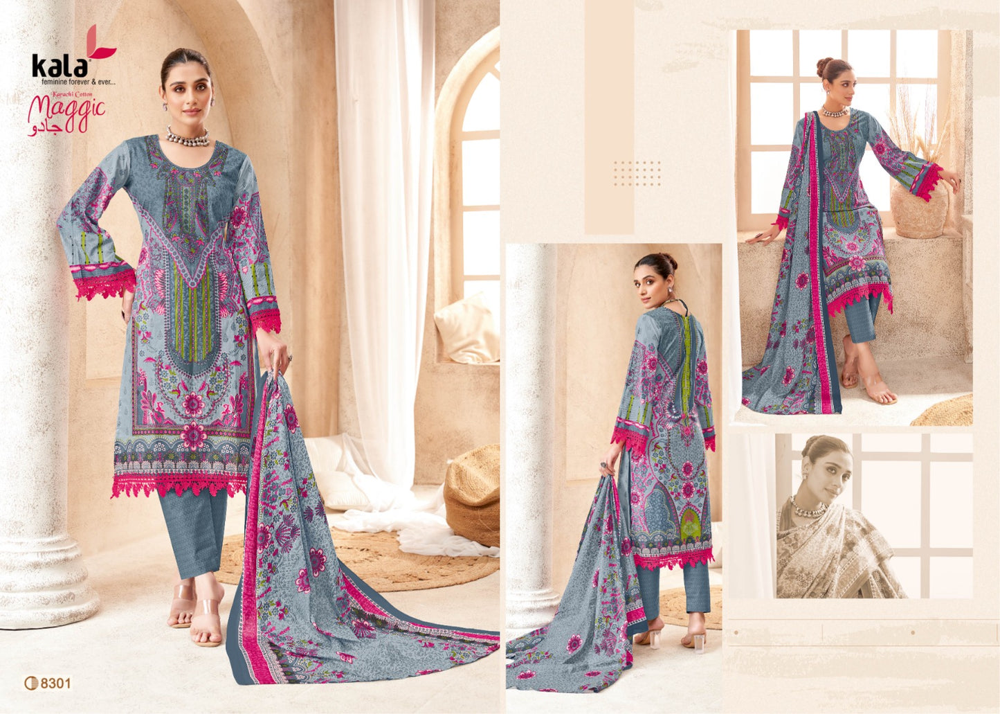 ₹549! Jiafashion Pakistani cotton dress materials