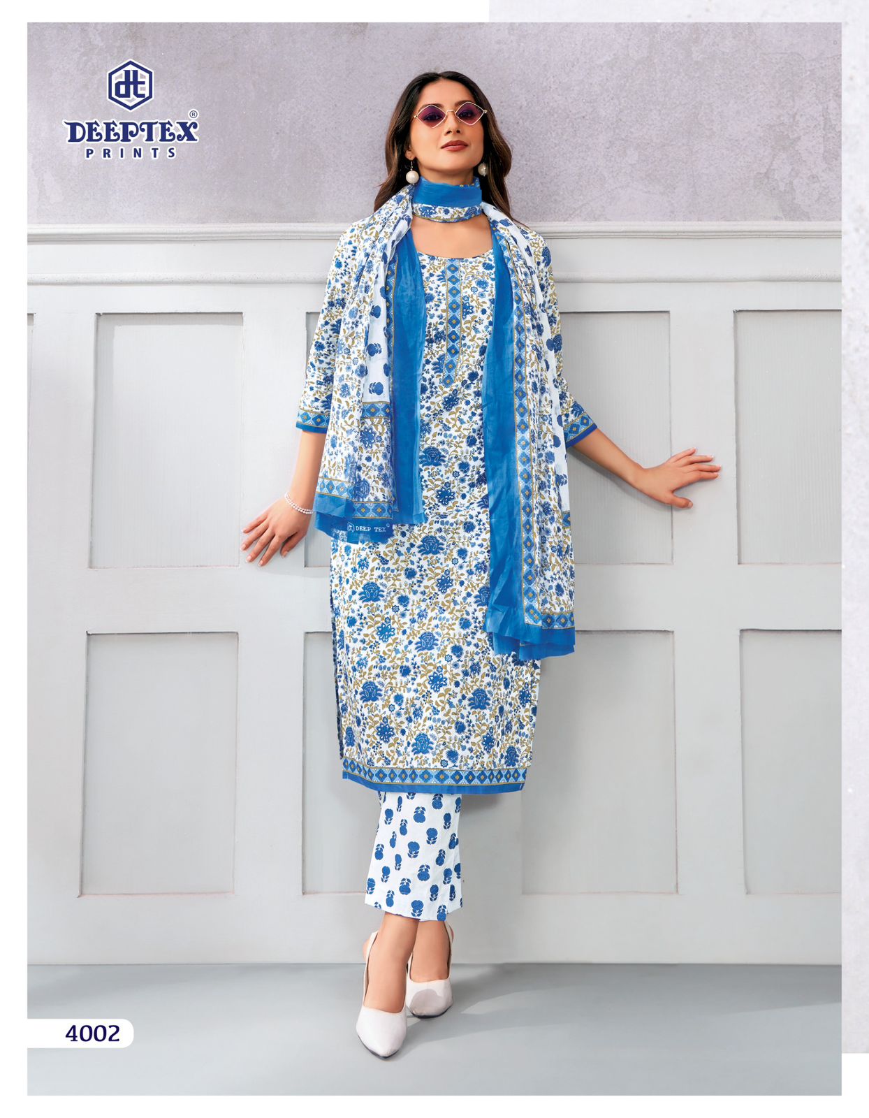 ₹599! Deeptex cambric cottn printed dress materials