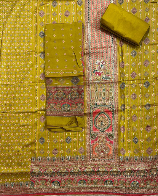 ₹1299! Jiafashion Cotton Designer Dress Materials