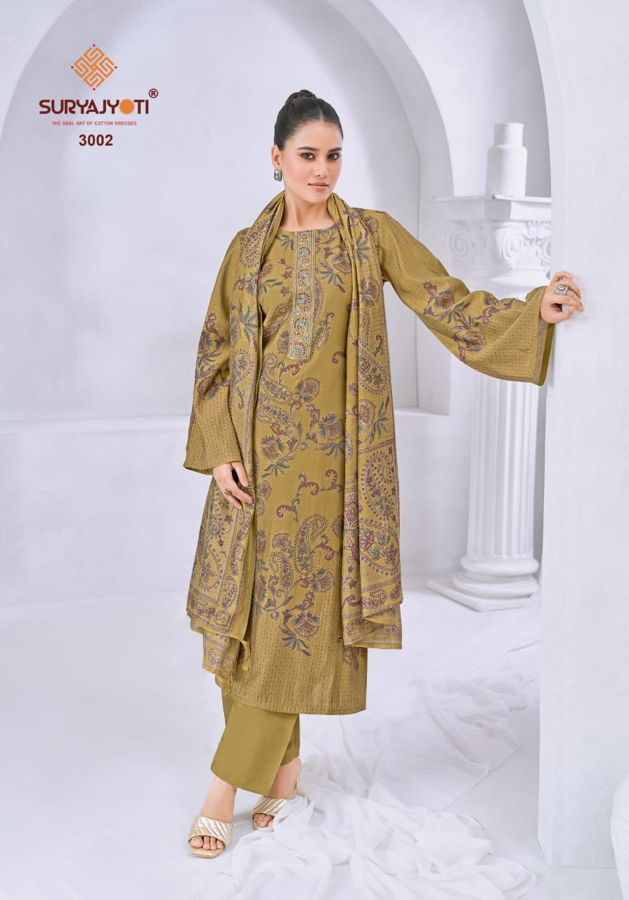 ₹1049! Suryajyoti designer silk dress materials