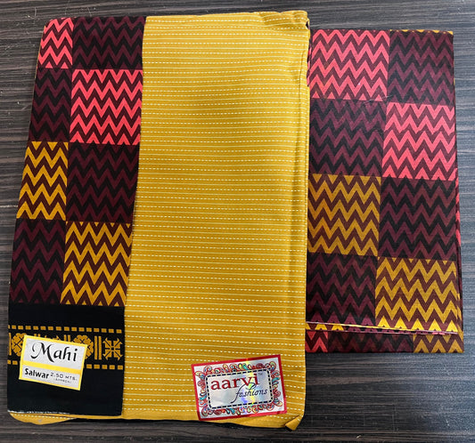 ₹599! Aarvi mahi cotton dress materials