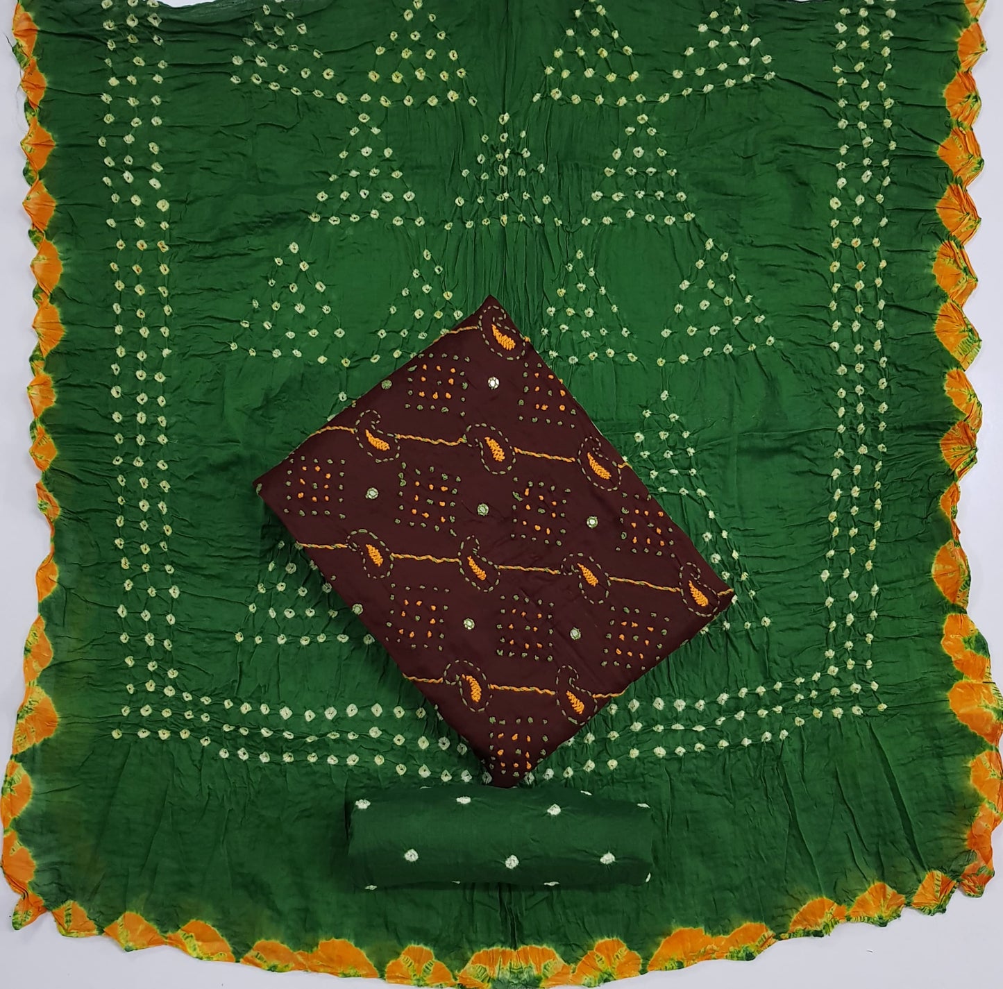 ₹965! Jiafashion lawn cotton bandhani materials