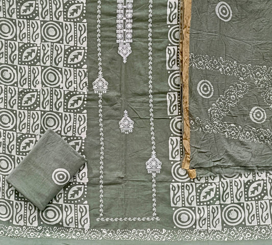 ₹699! Jiafashion karachi batik rayon dress materials