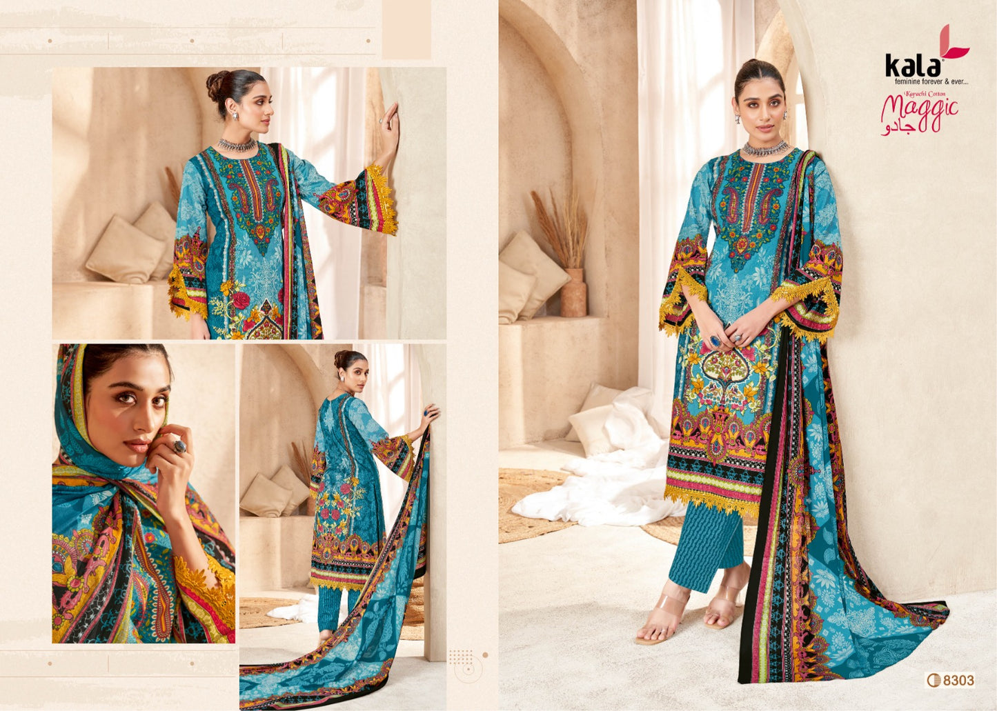 ₹549! Jiafashion Pakistani cotton dress materials