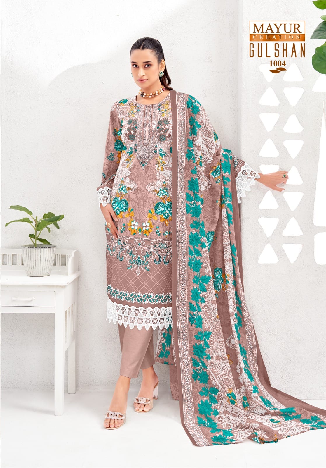 ₹599! Jiafashion lawn Karachi Cotton Dress Materials