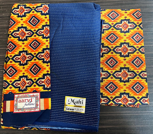 ₹599! Aarvi mahi cotton dress materials