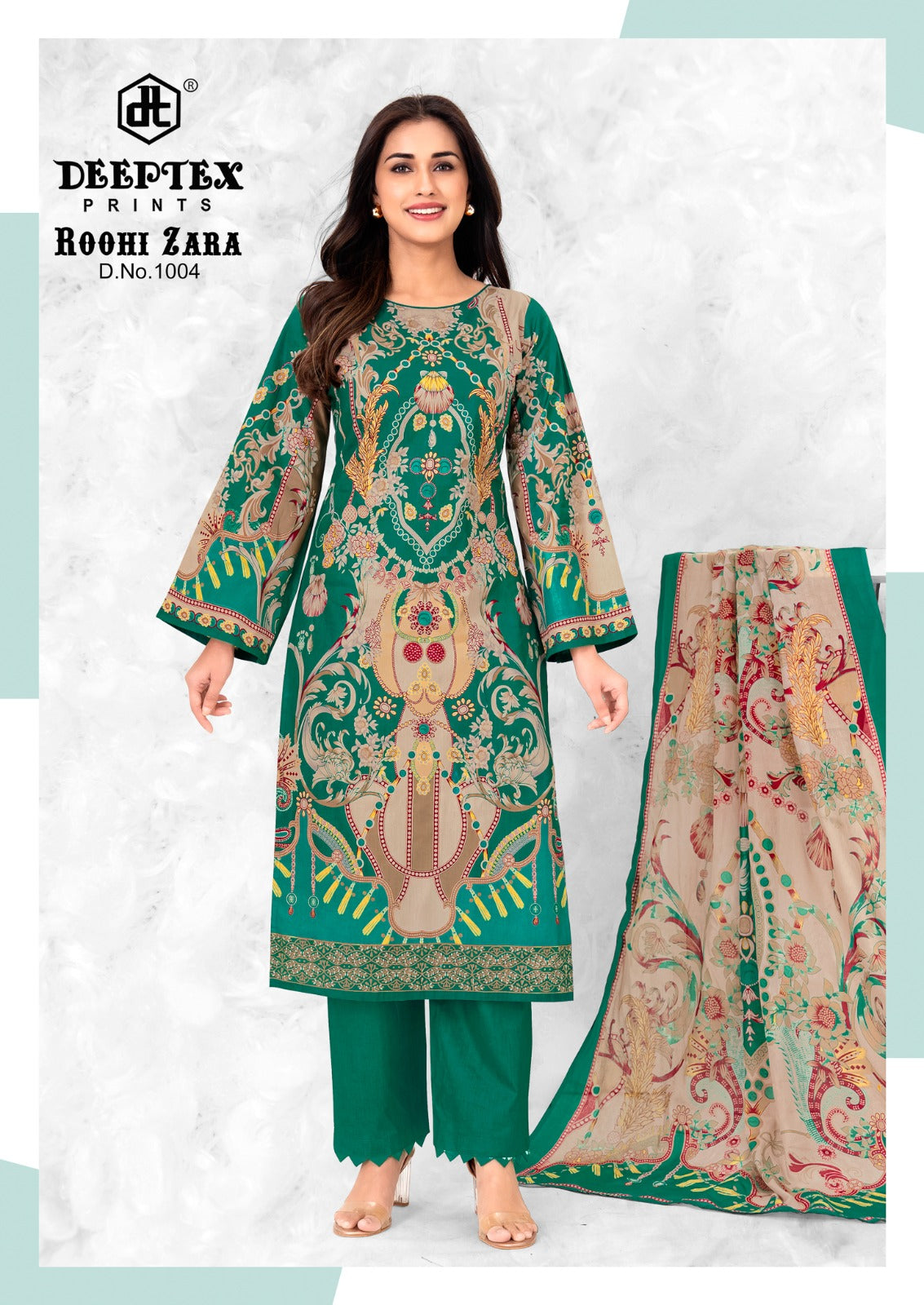 ₹625! Deeptex Karachi Cotton Printed Dress Materials