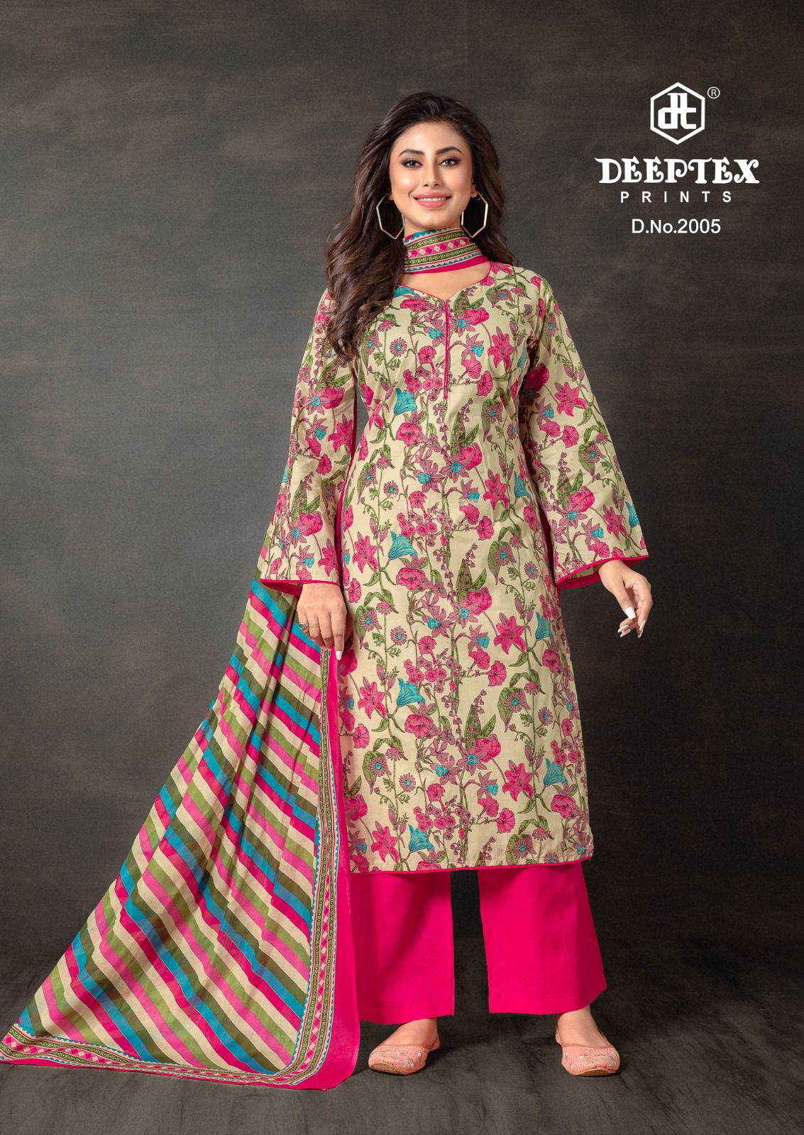 ₹ 599! Deeptex Lawn Cotton Dress Materials
