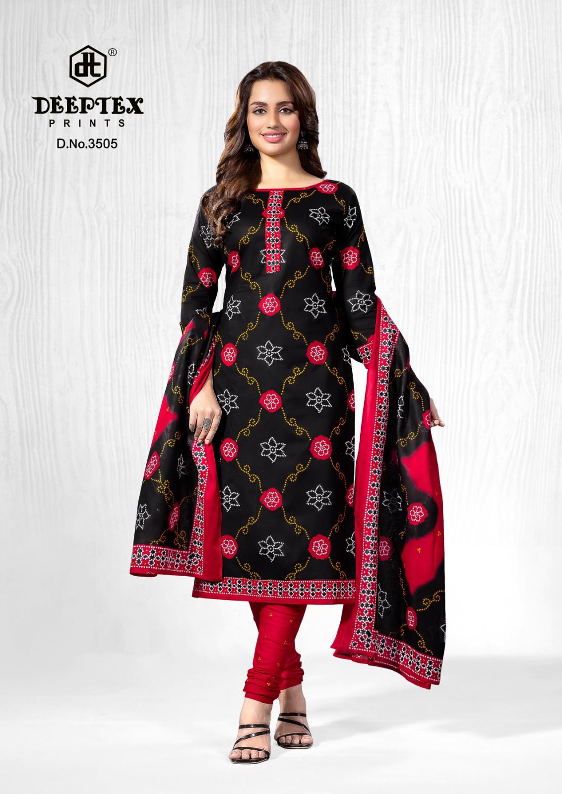 ₹525! Deeptex bandhani cotton printed dress materials
